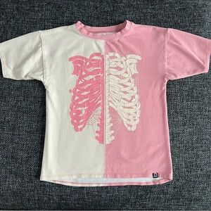 Rags Girls Skeleton T-Shirt Size 7/8